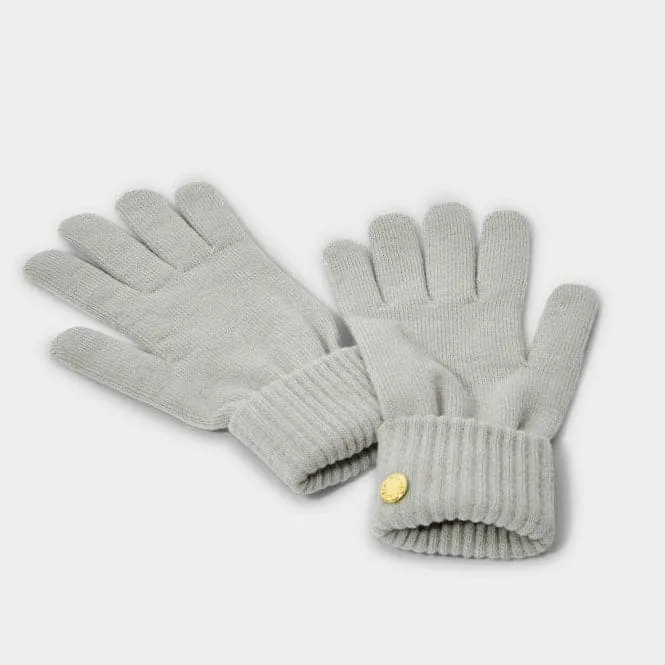 Grey Knitted Gloves KLS534