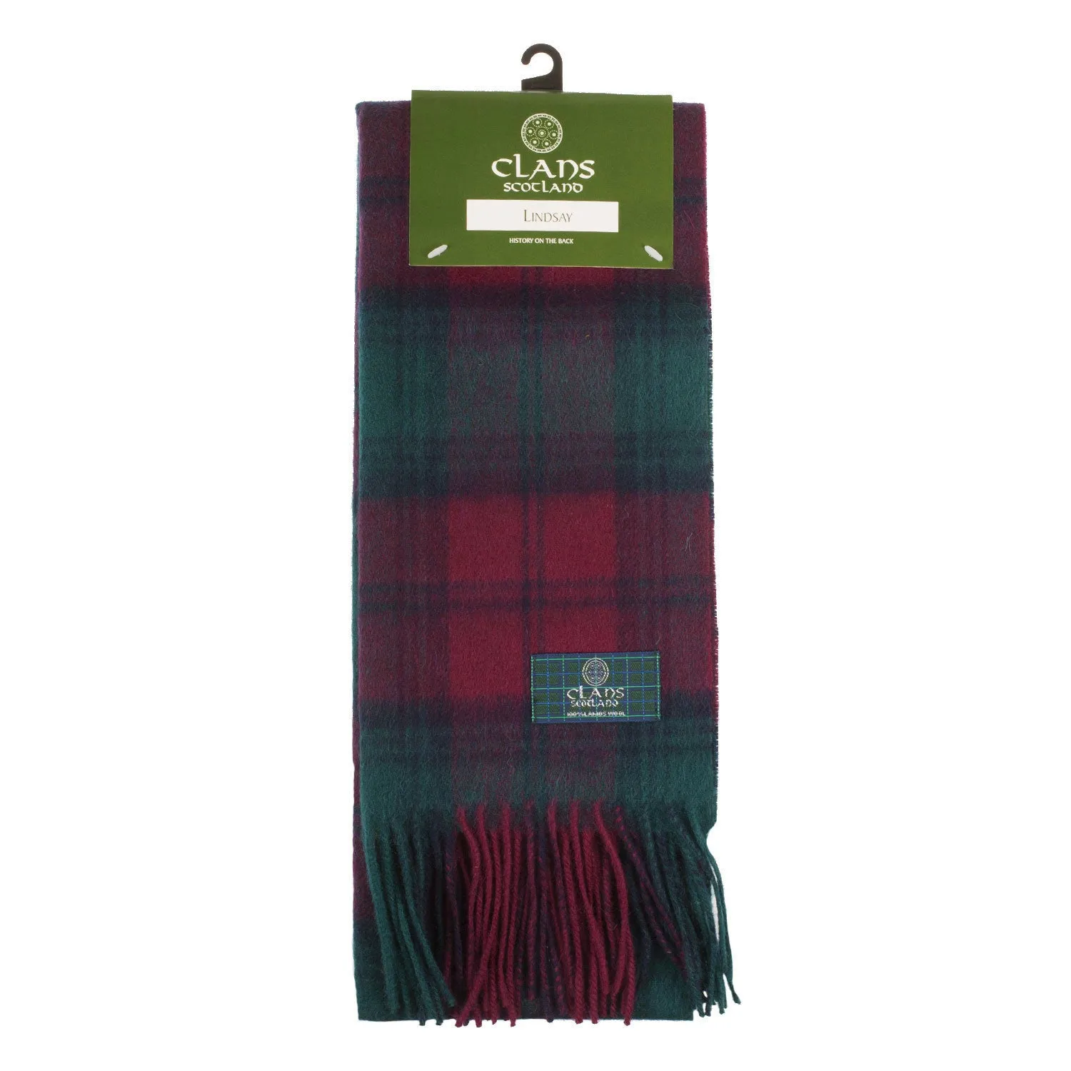 Lambswool Scottish Tartan Clan Scarf  Lindsay