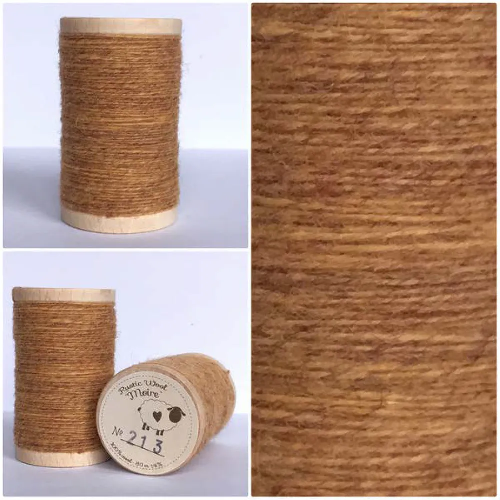 MAPLE SUGAR Hand Dyed Fat EIGHTH Wool Fabric for Wool Applique and Rug Hooking